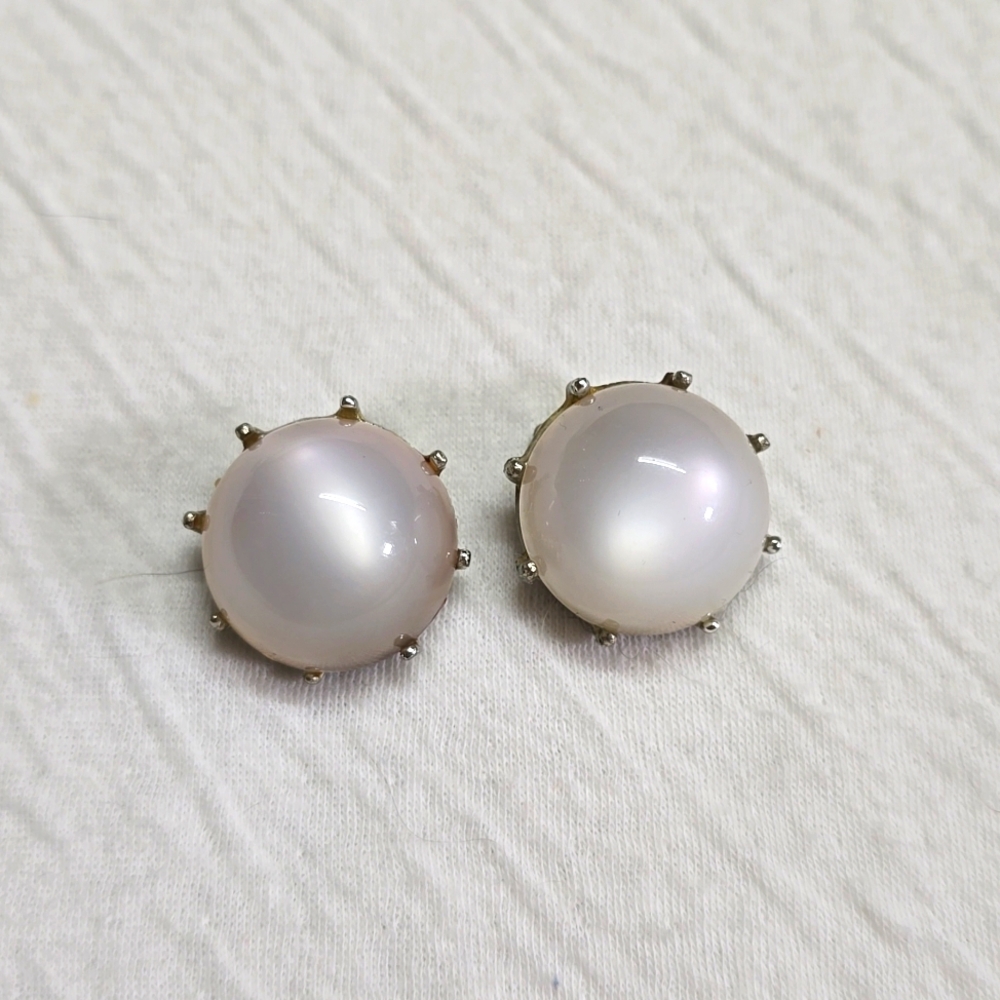 Vintage Coro Moonglow Clip On Earrings
